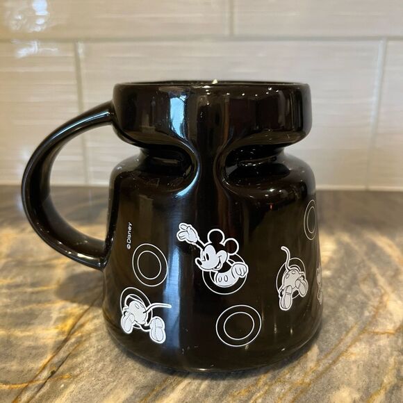 Mickey Mouse Portal Mug Black Ceramic 18oz Coffee Cup High wave Joe Beene - Picture 1 of 6